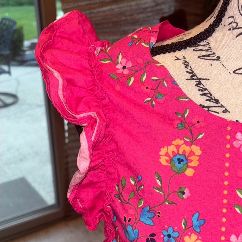 CeCe Pink Ruffled Tiered Sundress - Picture 2 of 5